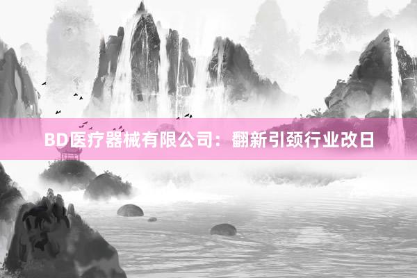 BD医疗器械有限公司：翻新引颈行业改日